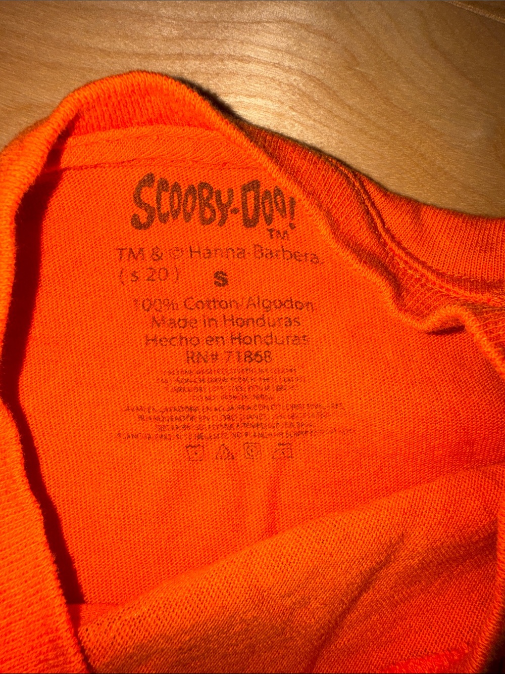 Mystery Machine 'Creepin' It Real' Orange Long Sleeve Tee S EUC - Picture 3 of 4